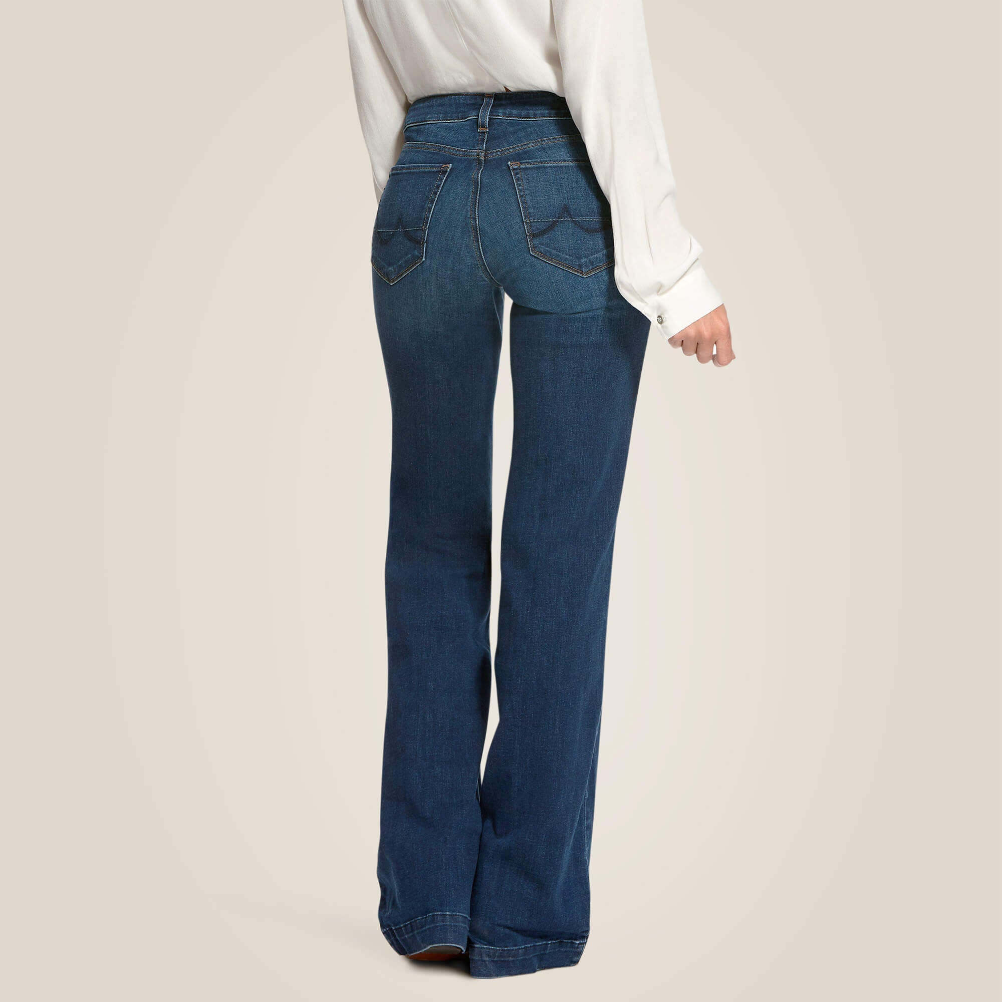 Ariat Trouser Mid Rise Stretch Kelsea Wide Leg Jean Sale