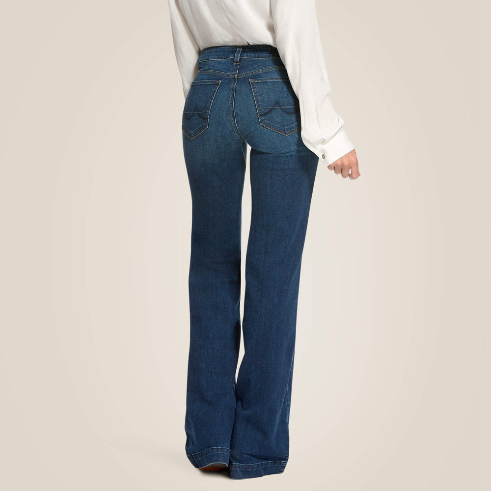 Ariat Trouser Mid Rise Stretch Kelsea Wide Leg Jean Sale