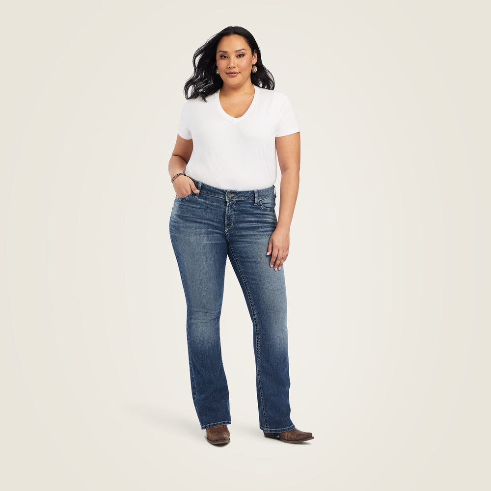 Ariat R.E.A.L. Mid Rise Raquel Boot Cut Jean Discount