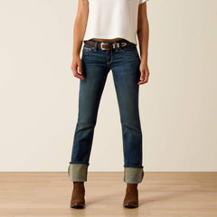 Ariat R.E.A.L. Mid Rise Stretch Icon Stackable Straight Leg Jean Online