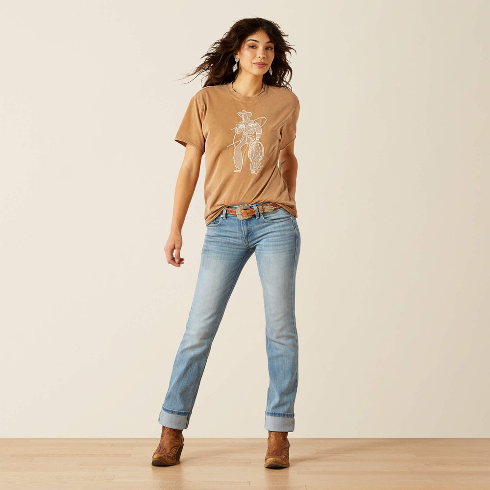 Ariat Mid Rise Alessia Straight Leg Jean Discount