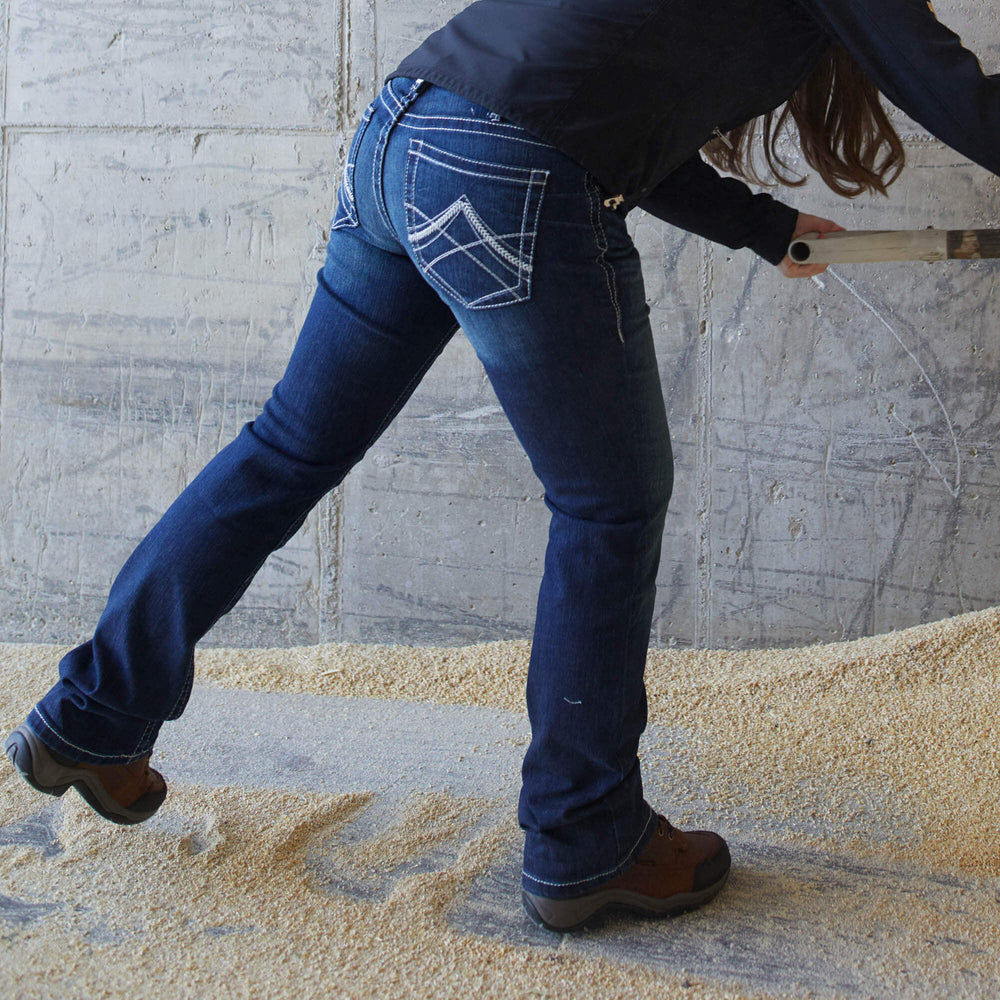 Ariat R.E.A.L. Mid Rise Stretch Whipstitch Boot Cut Jean Outlet