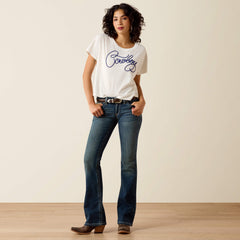 Ariat R.E.A.L. Mid Rise Stretch Whipstitch Boot Cut Jean Outlet