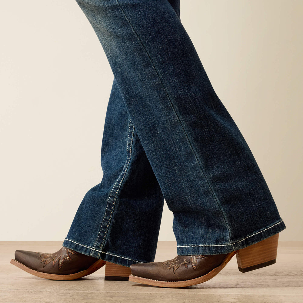 Ariat R.E.A.L. Mid Rise Stretch Whipstitch Boot Cut Jean Outlet