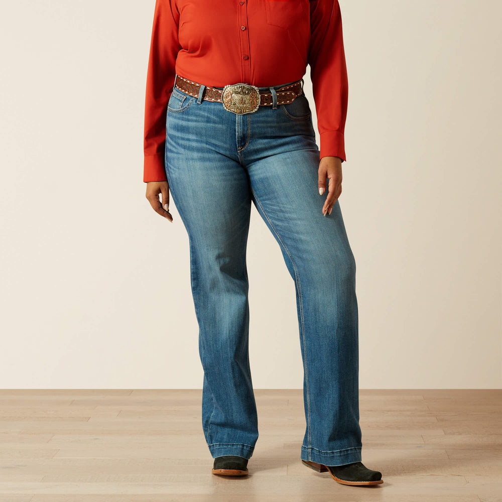 Ariat Perfect Rise Isabelle Wide Trouser Jeans On Sale