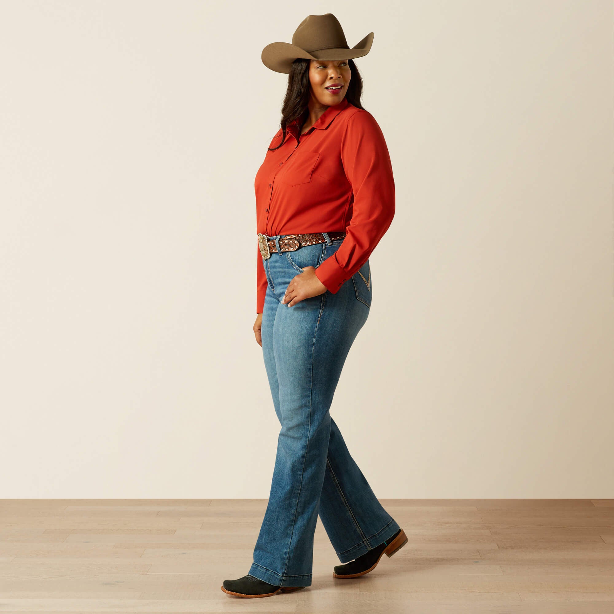 Ariat Perfect Rise Isabelle Wide Trouser Jeans On Sale
