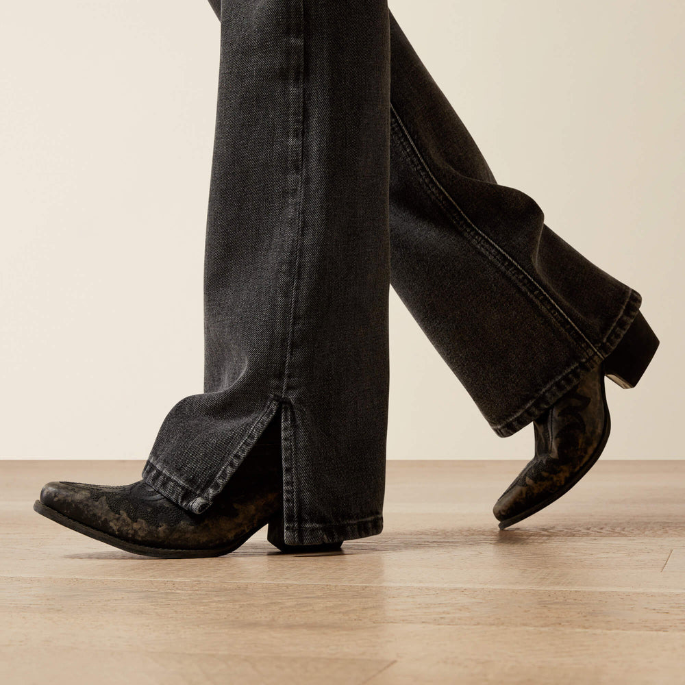 Ariat Ultra High Rise Cheyenne Yoke Tomboy Boot Cut Jean For Sale