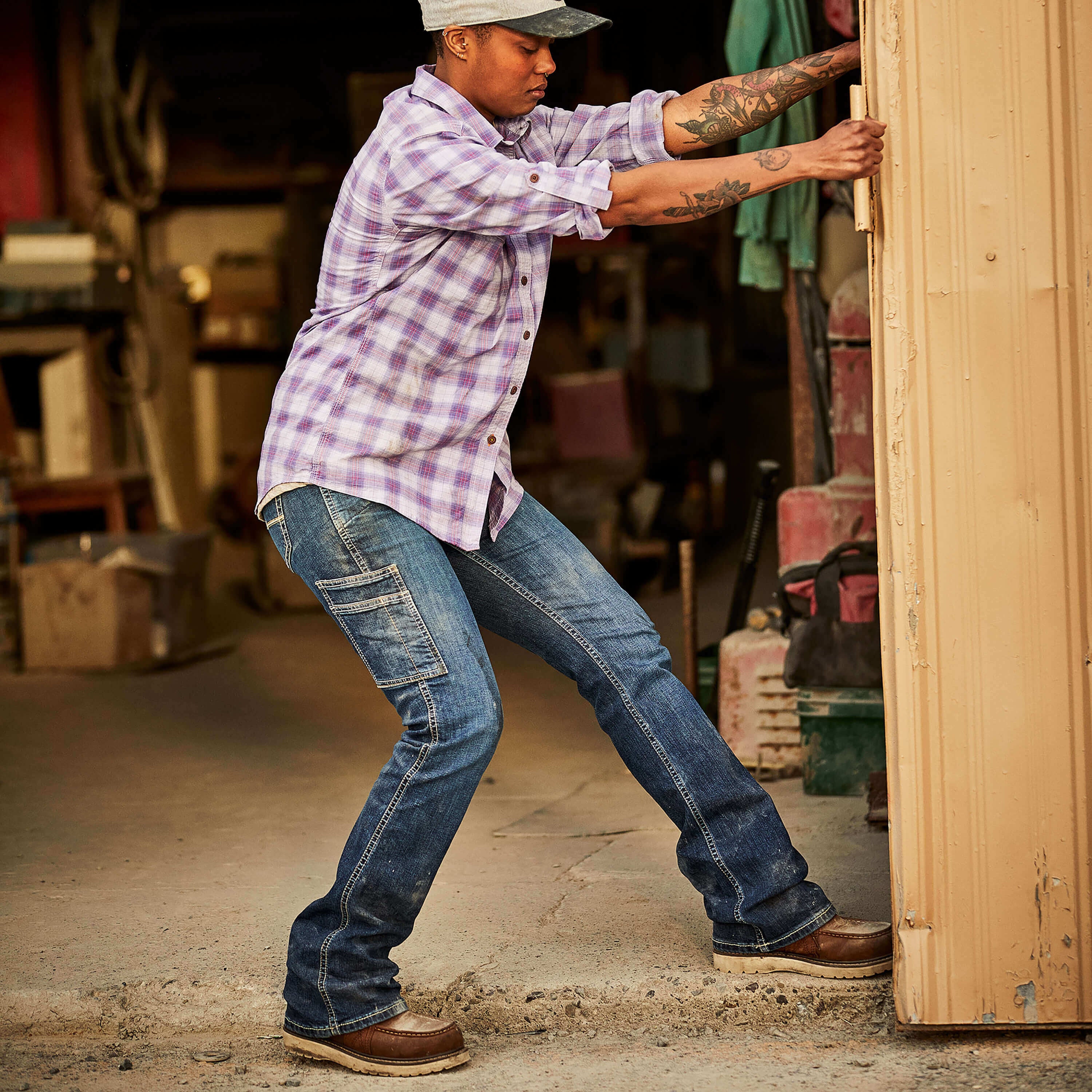 Ariat Rebar Work Flex Perfect Rise Riveter Boot Cut Jean Discount