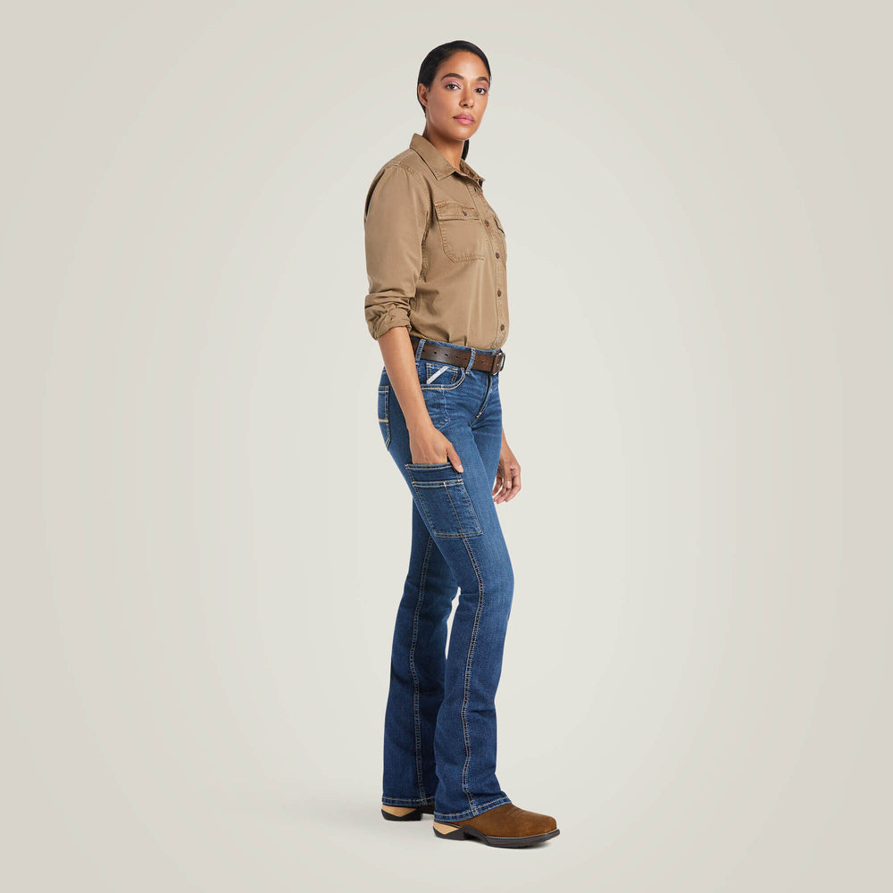 Ariat Rebar Work Flex Perfect Rise Riveter Boot Cut Jean Discount