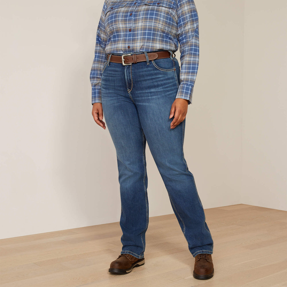 Ariat Rebar High Rise Riveter Straight Jean On Sale