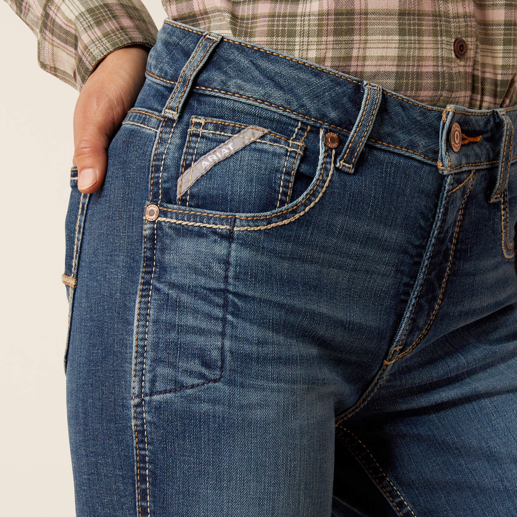 Ariat Rebar High Rise Riveter Straight Jean On Sale
