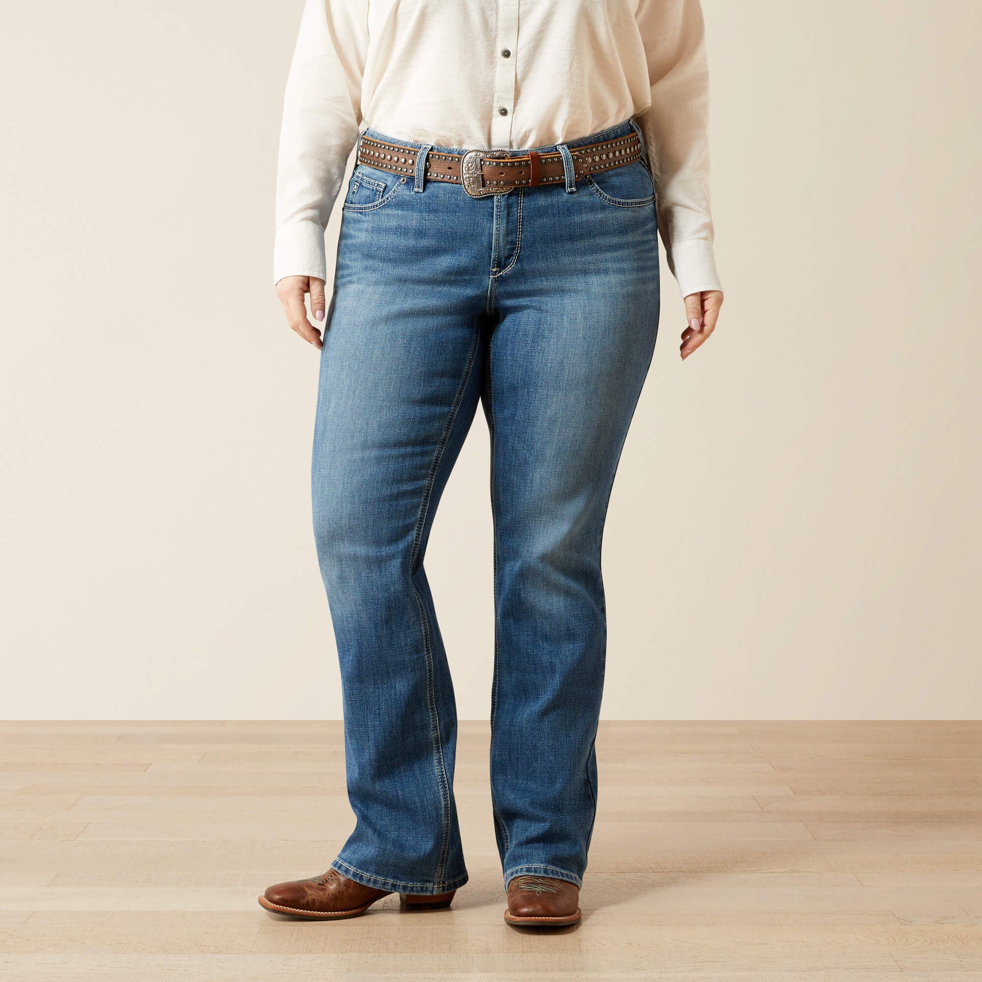 Ariat Mid Rise Aisha Boot Cut Jean Outlet