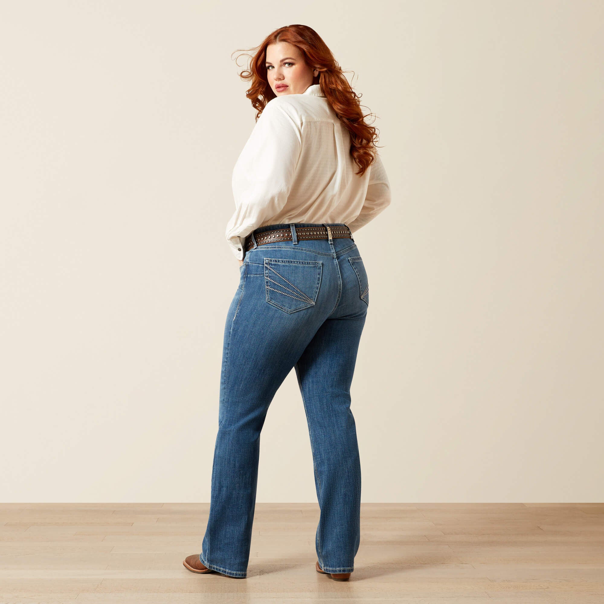 Ariat Mid Rise Aisha Boot Cut Jean Outlet
