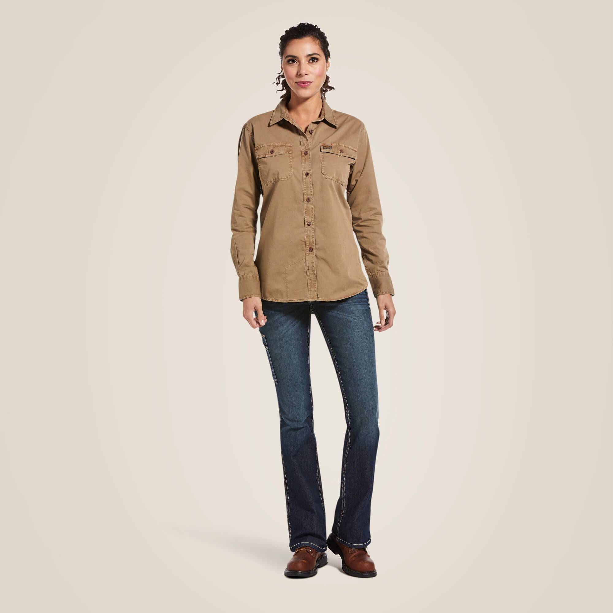 Ariat Rebar Washed Twill Work Shirt On Sale