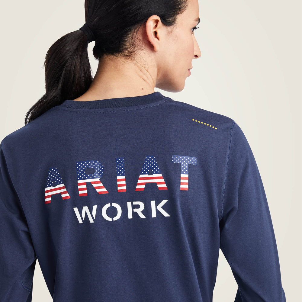 Ariat Rebar Workman USA Logo T-Shirt Discount