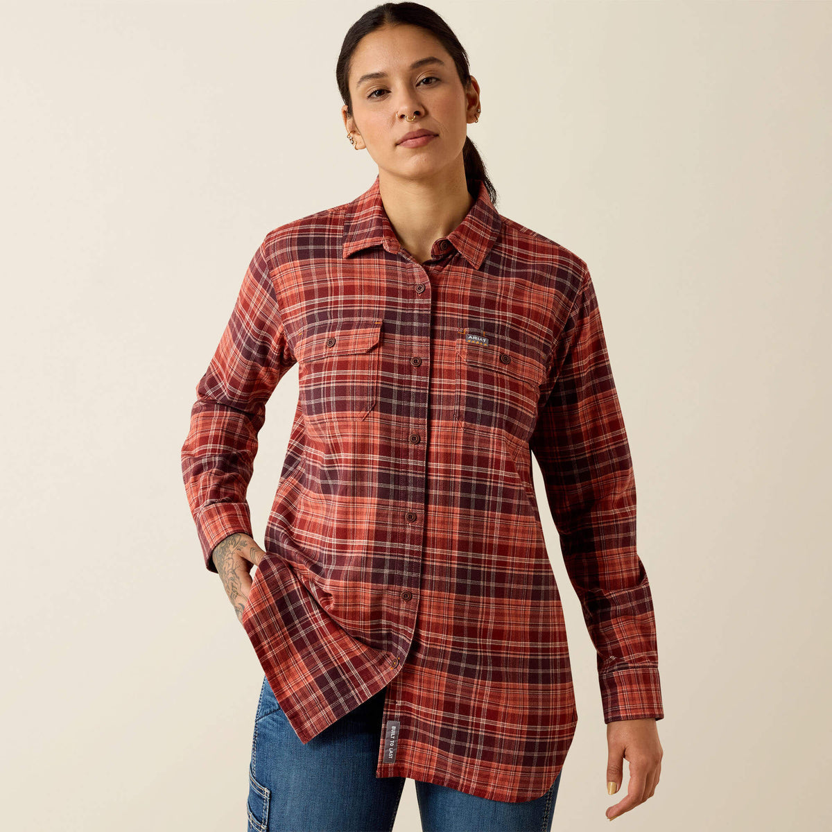 Ariat Rebar DuraStretch Flannel Tunic Sale