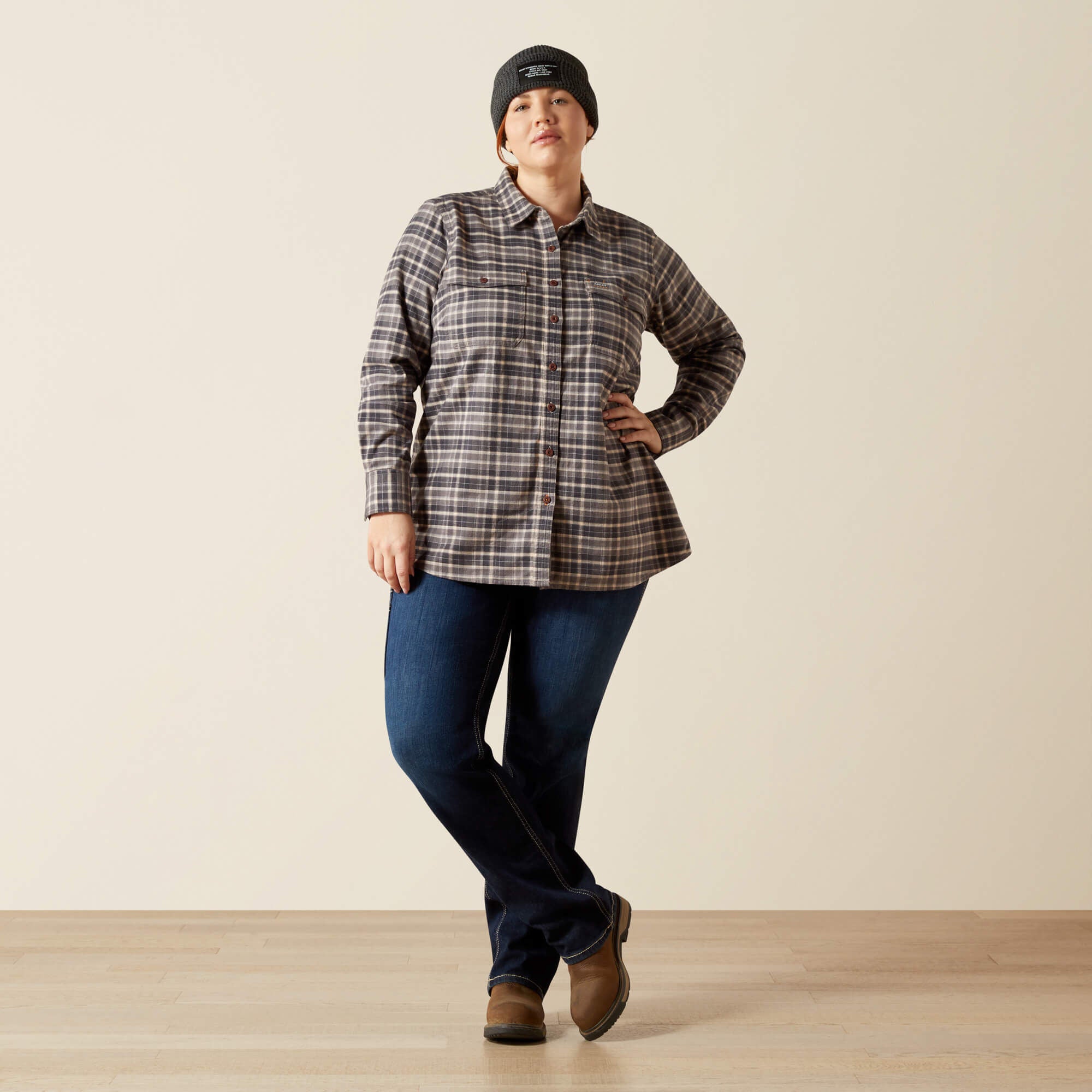 Ariat Rebar Flannel DuraStretch Work Shirt For Sale