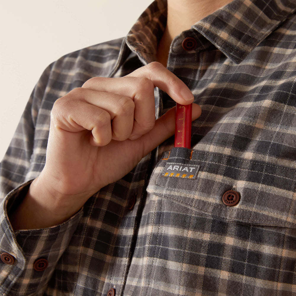 Ariat Rebar Flannel DuraStretch Work Shirt For Sale
