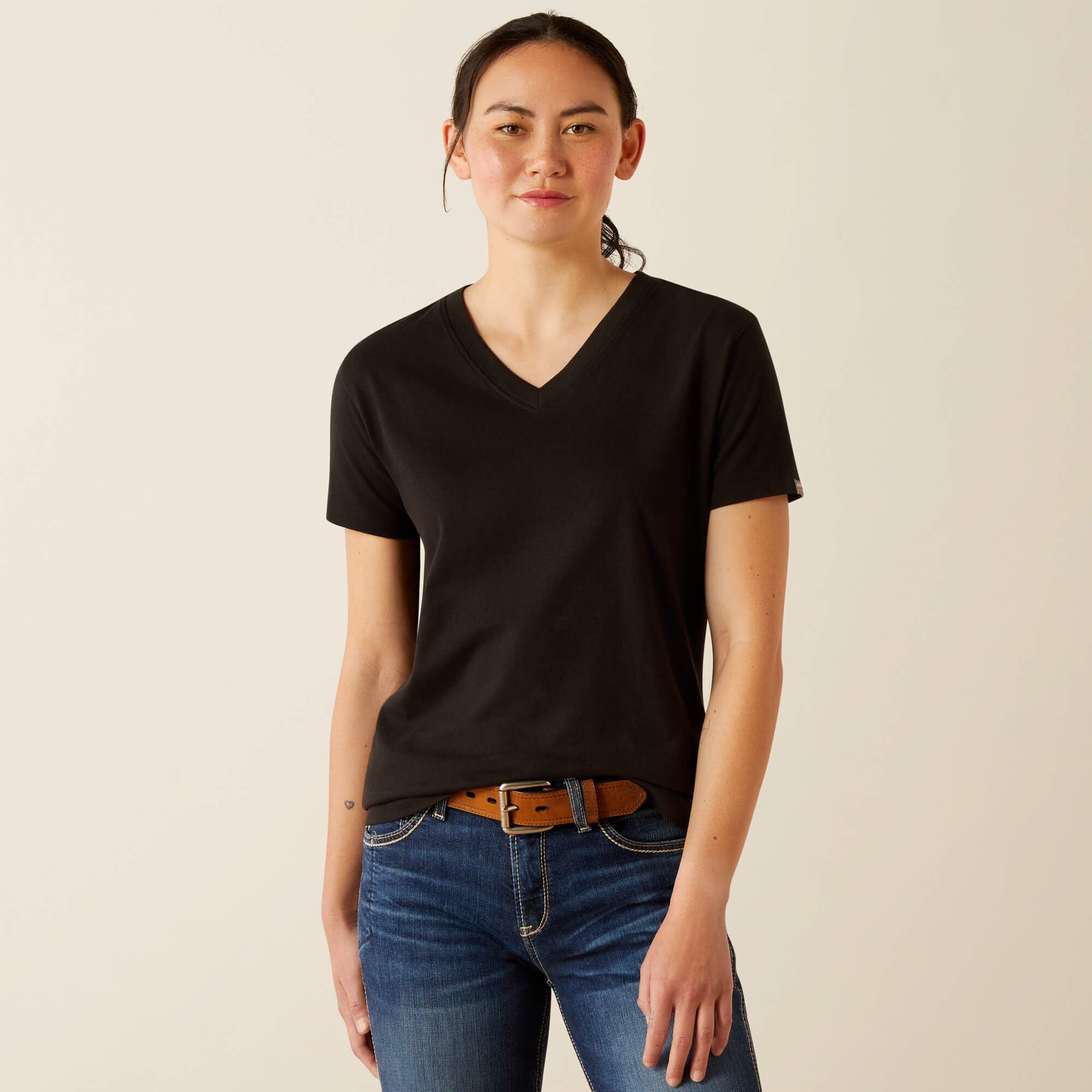 Ariat Rebar Cotton Strong Standard V-Neck T-Shirt Discount