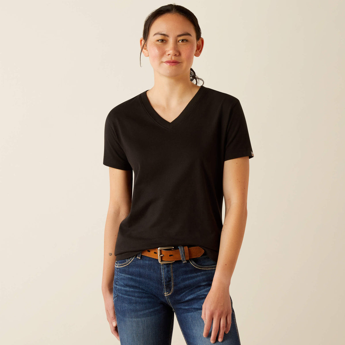 Ariat Rebar Cotton Strong Standard V-Neck T-Shirt Discount