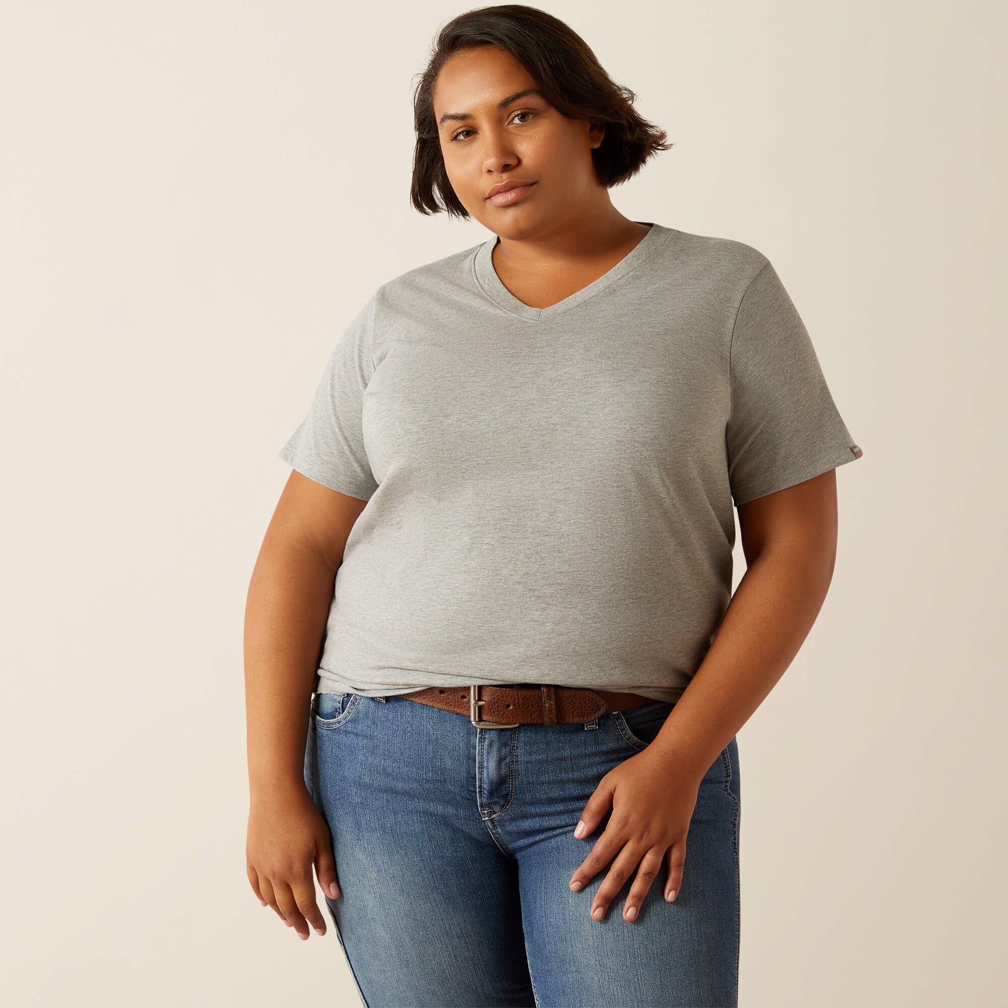 Ariat Rebar Cotton Strong Standard V-Neck T-Shirt Online