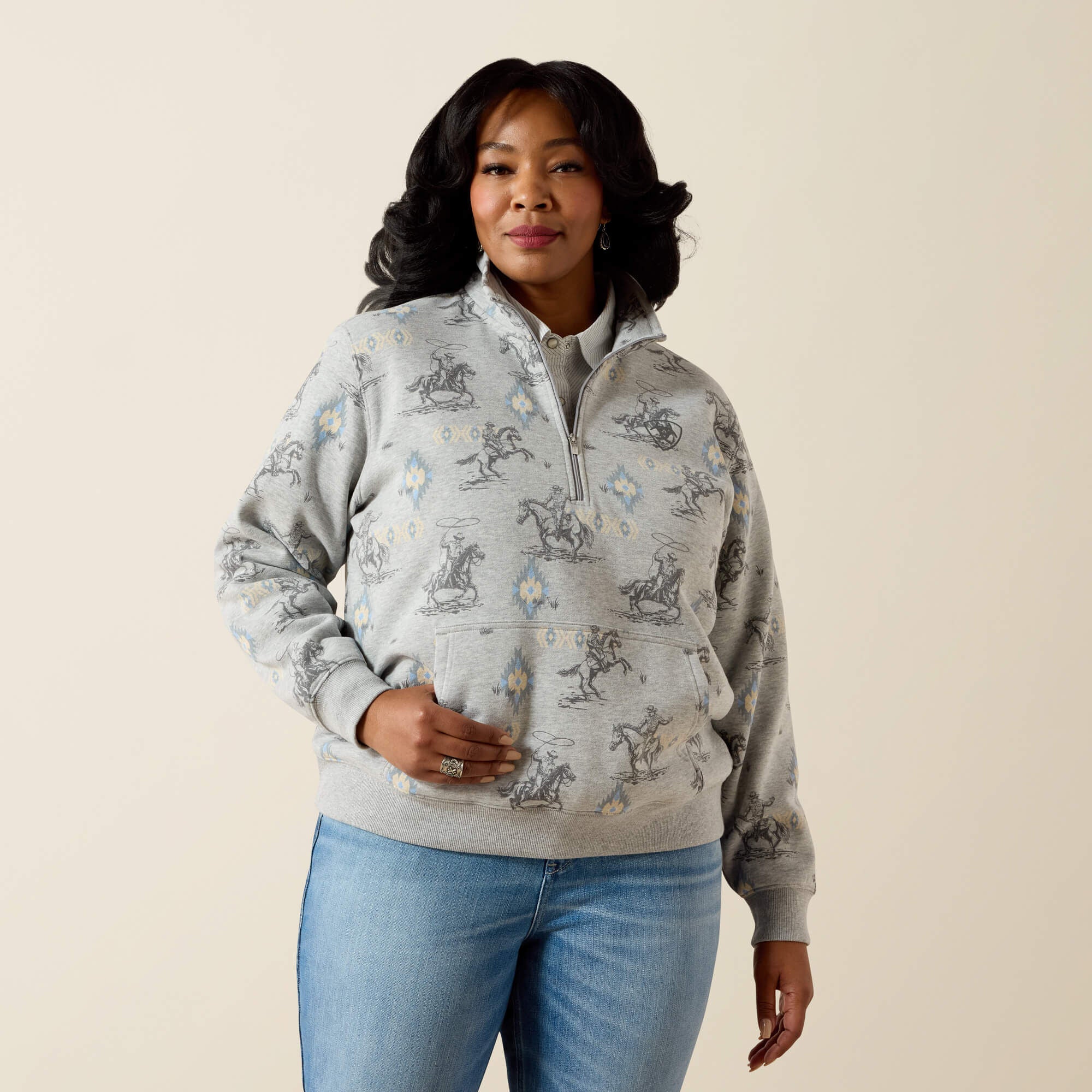 Ariat Sapphire 1/2 Zip Sweatshirt Sale