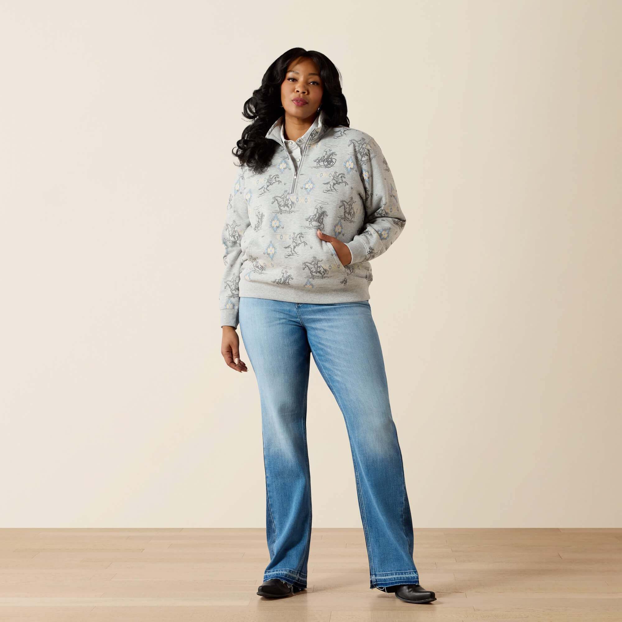 Ariat Sapphire 1/2 Zip Sweatshirt Sale