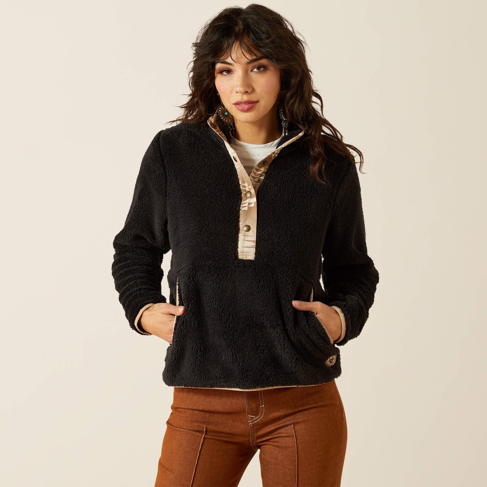 Ariat Berber Snap Front Sweatshirt On Sale