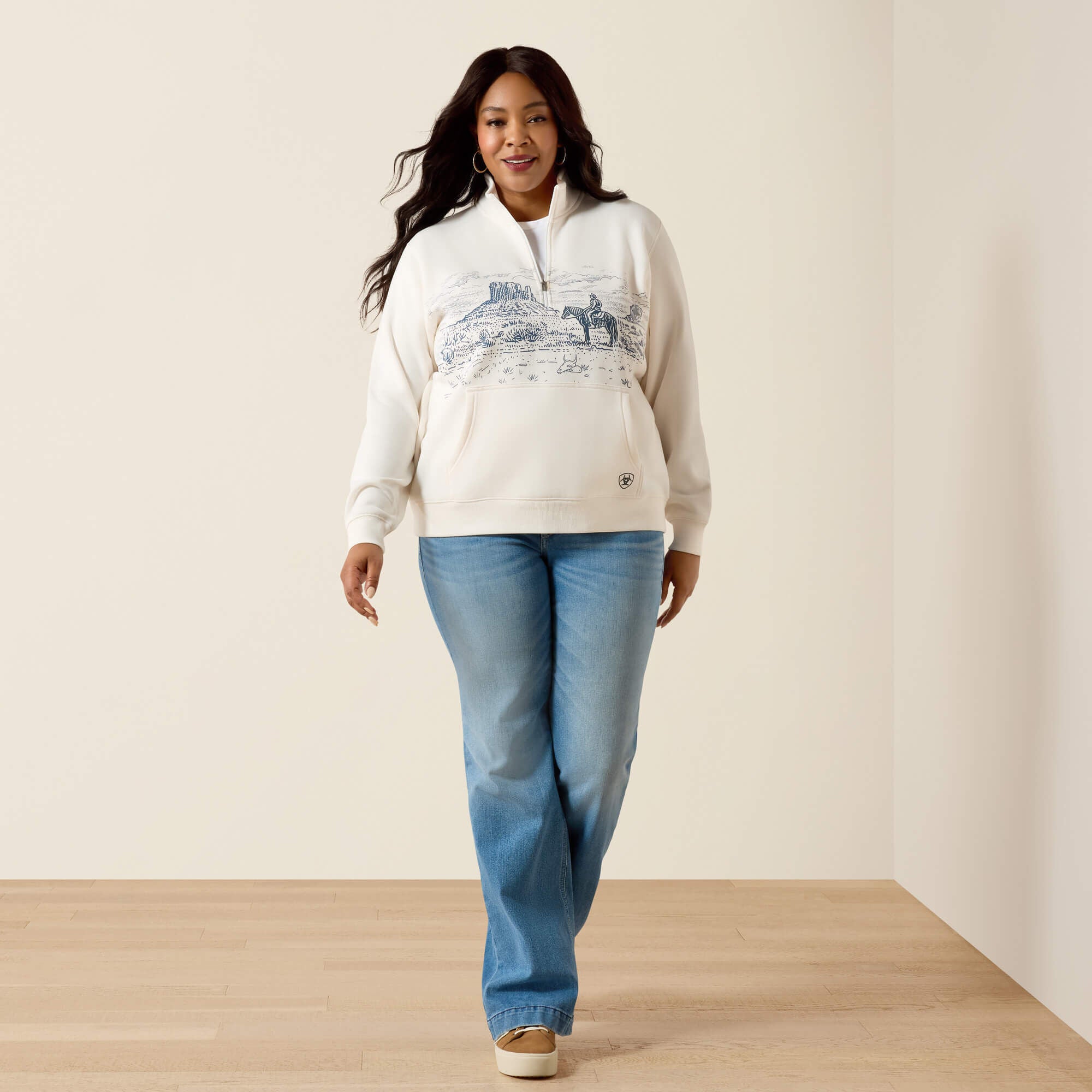 Ariat Traveler 1/2 Zip Sweatshirt Outlet