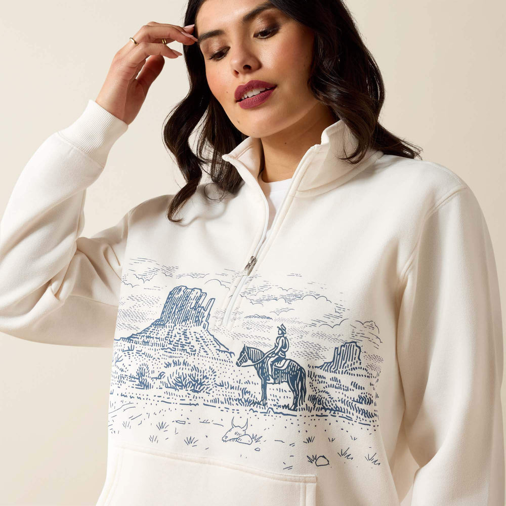 Ariat Traveler 1/2 Zip Sweatshirt Outlet