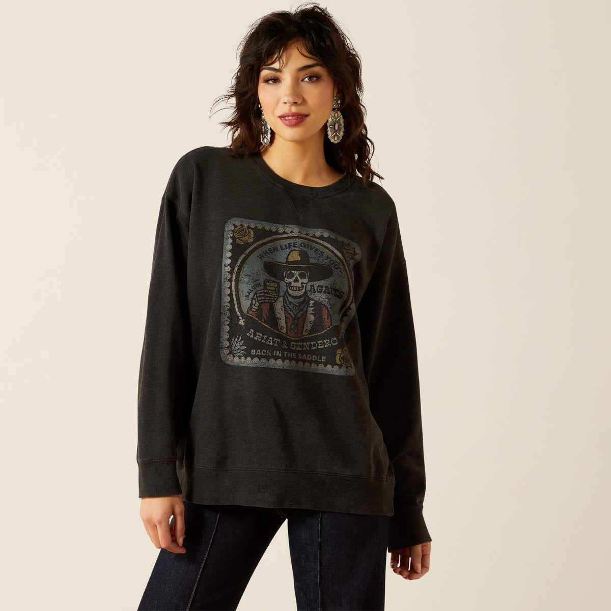 Ariat Oversize Sendero When Life Gives You Agaves Sweatshirt Sale