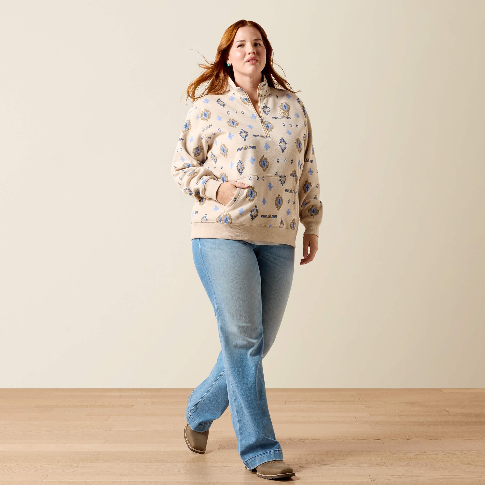 Ariat Sapphire 1/2 Zip Sweatshirt Sale