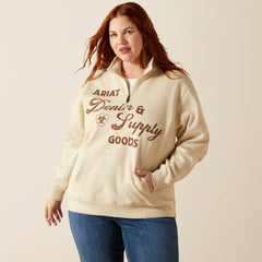 Ariat Denim and Supply 1/2 Zip Sweatshirt Outlet