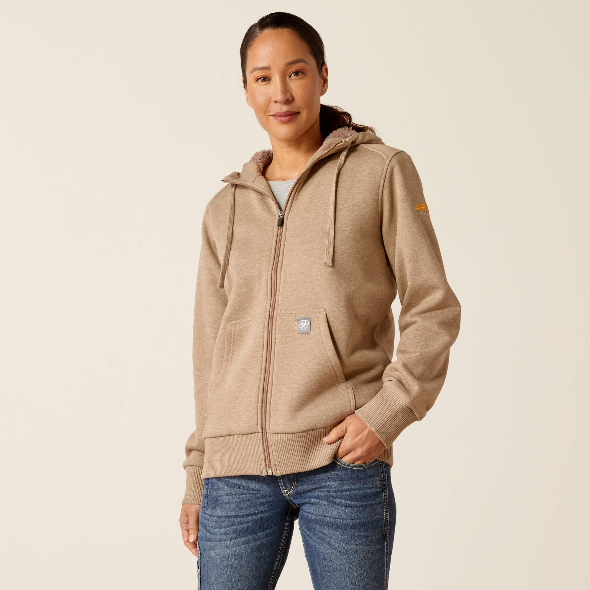 Ariat Rebar All-Weather Sherpa Full Zip Hoodie Discount