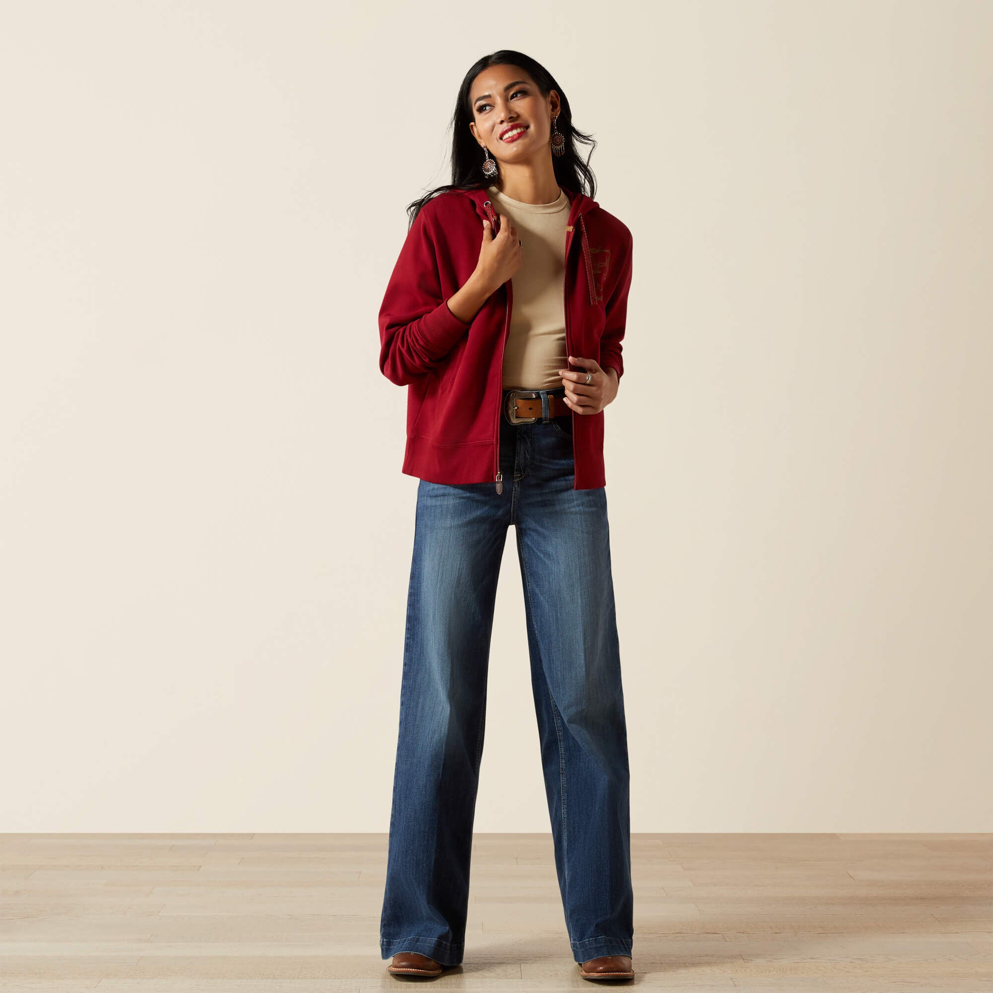 Ariat Stitched Full Zip Hoodie Discount