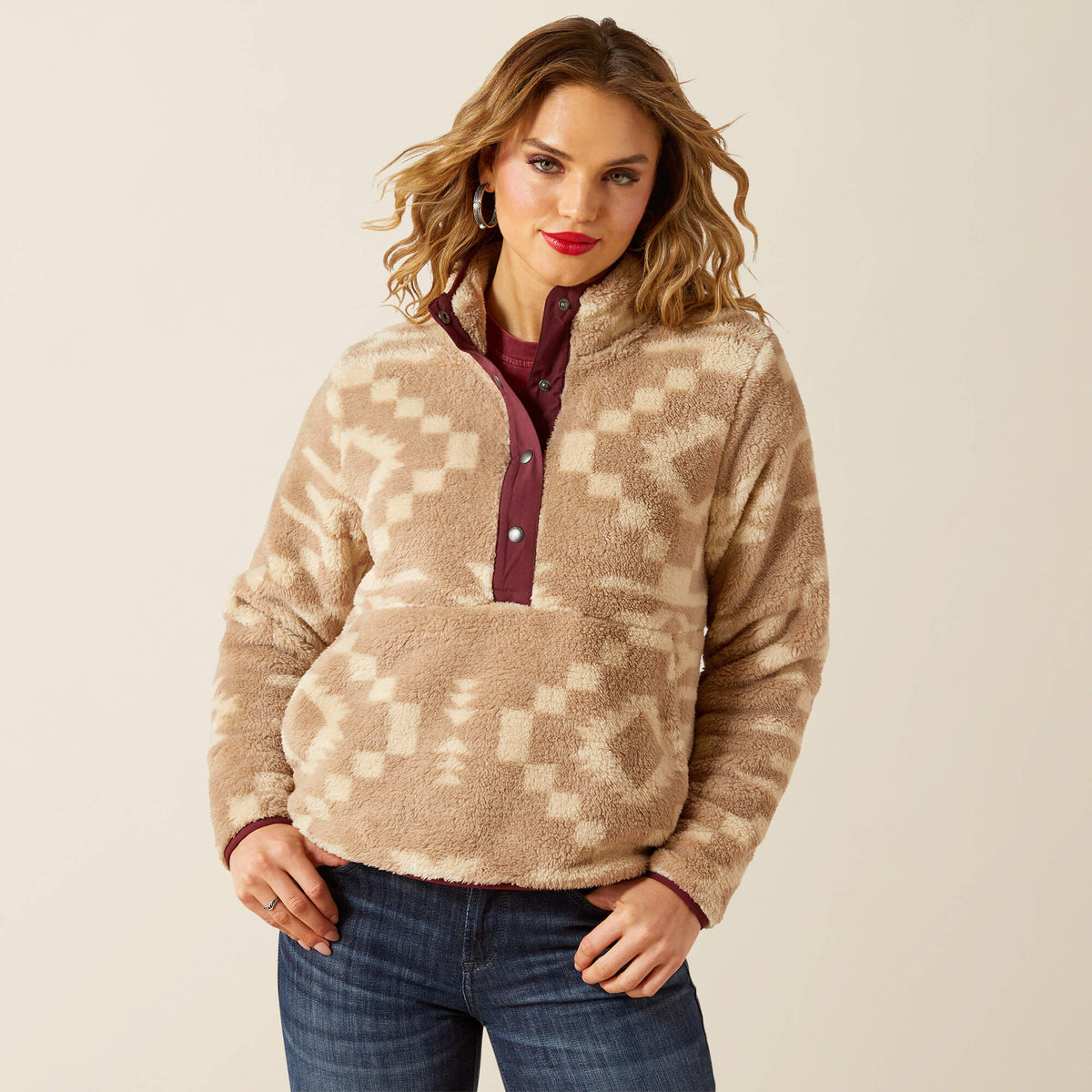 Ariat Berber Snap Front Sweatshirt For Sale