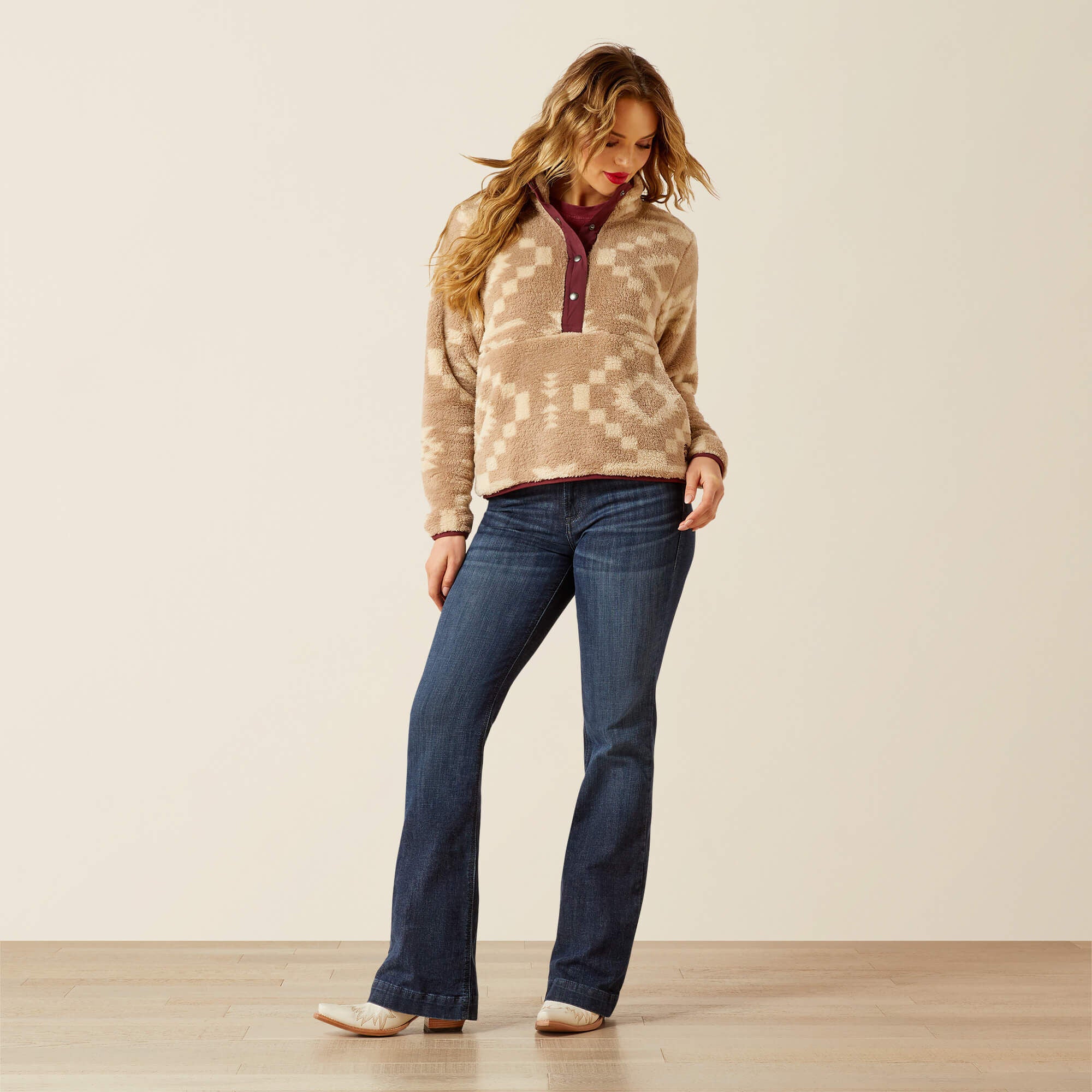 Ariat Berber Snap Front Sweatshirt For Sale