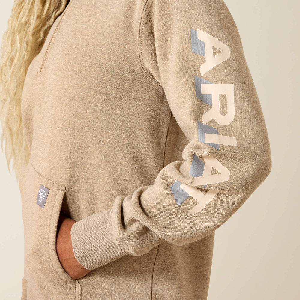 Ariat Rebar Lightweight Logo 1/2 Zip Hoodie Online