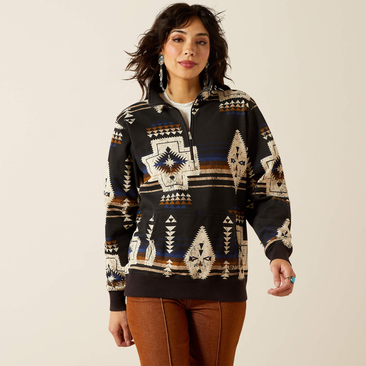 Ariat Sienna 1/2 Zip Sweatshirt Discount