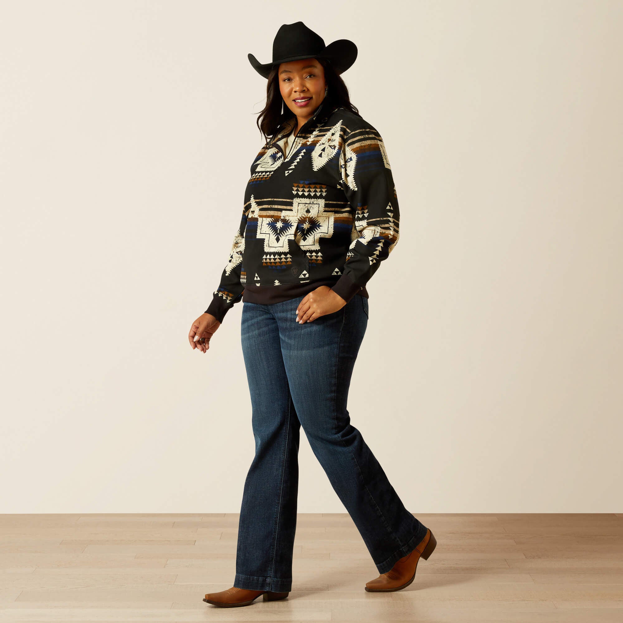 Ariat Sienna 1/2 Zip Sweatshirt Discount