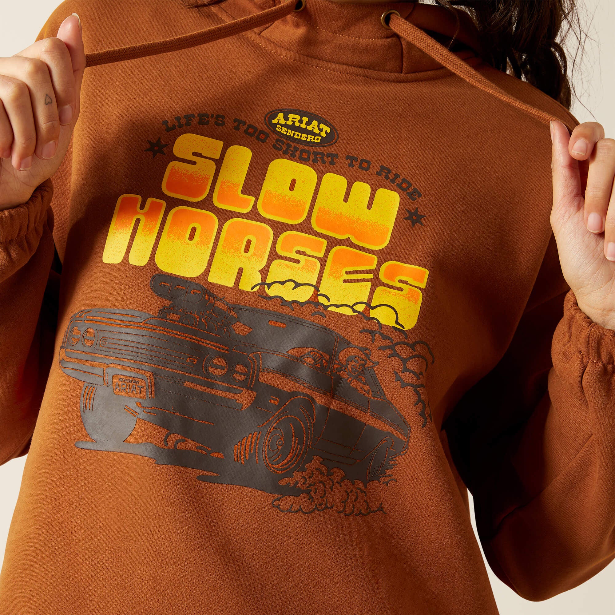 Ariat Essential Sendero Slow Horses Hoodie For Sale