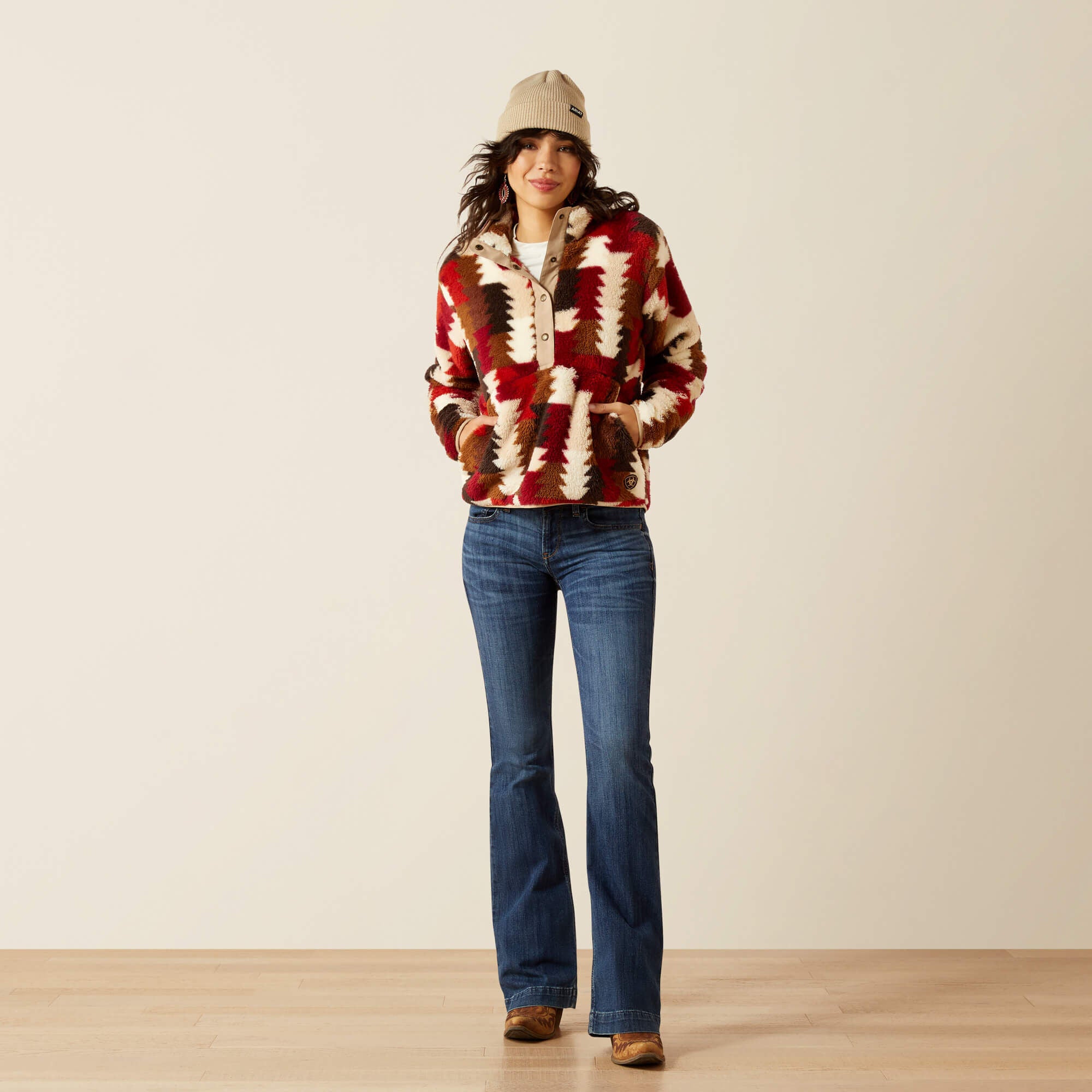 Ariat Berber Snap Front Sweatshirt On Sale