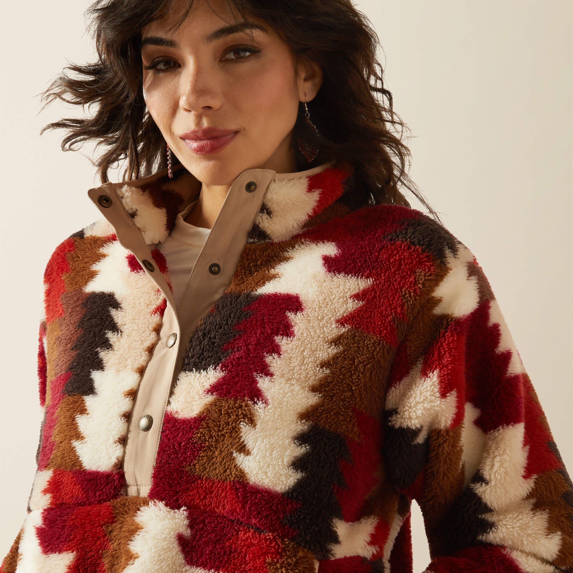 Ariat Berber Snap Front Sweatshirt On Sale