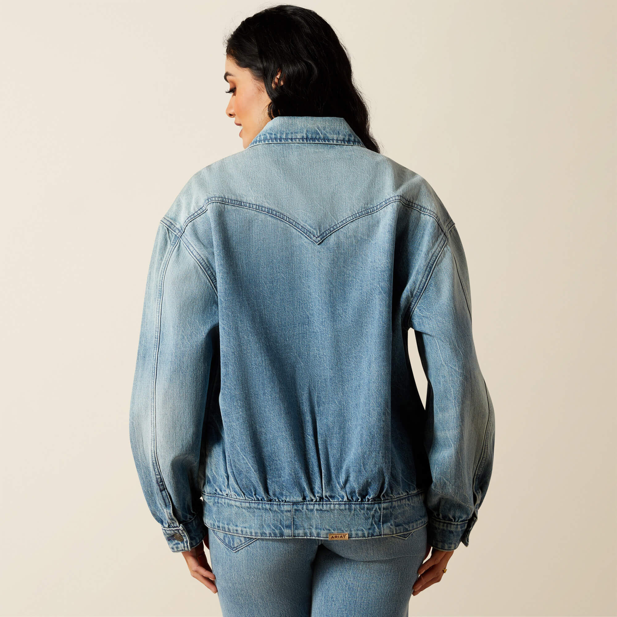 Ariat Cheyenne Denim Bomber Jacket Outlet
