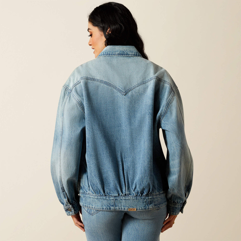 Ariat Cheyenne Denim Bomber Jacket Outlet