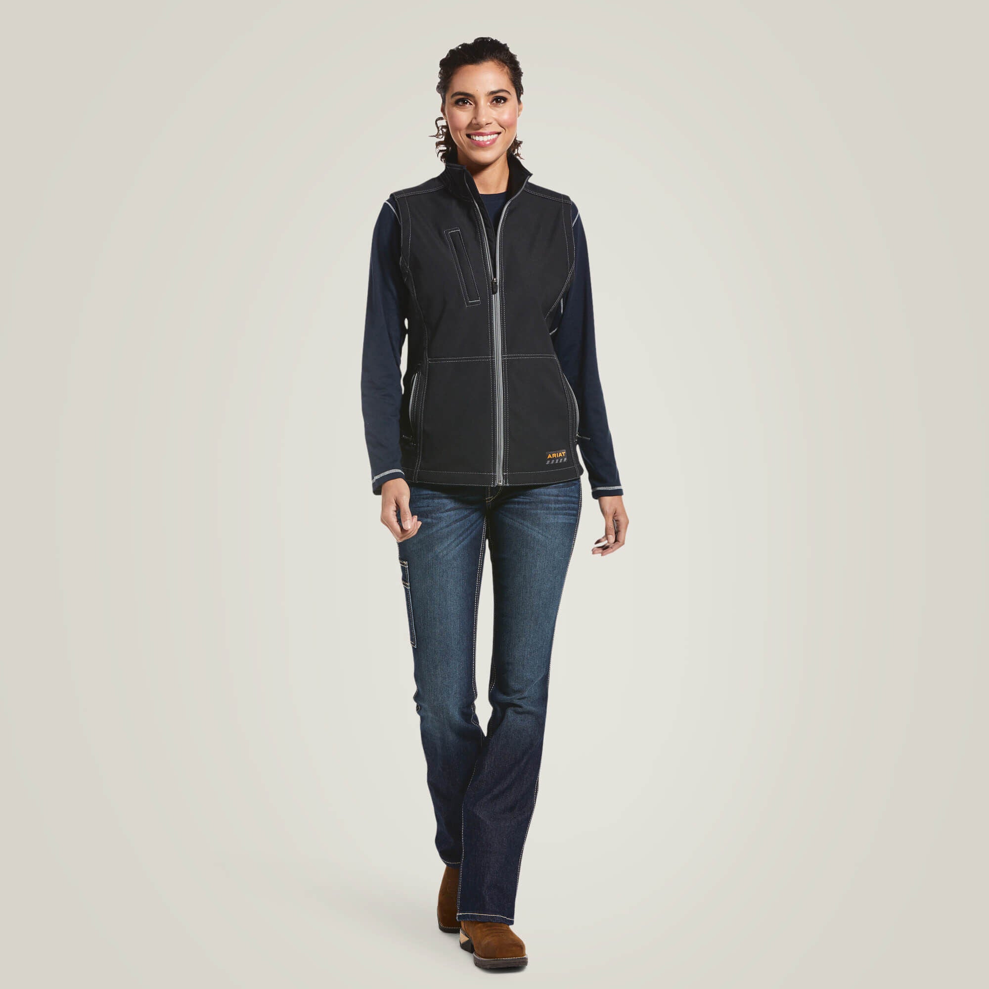 Ariat Rebar Stretch Canvas Softshell Vest Discount