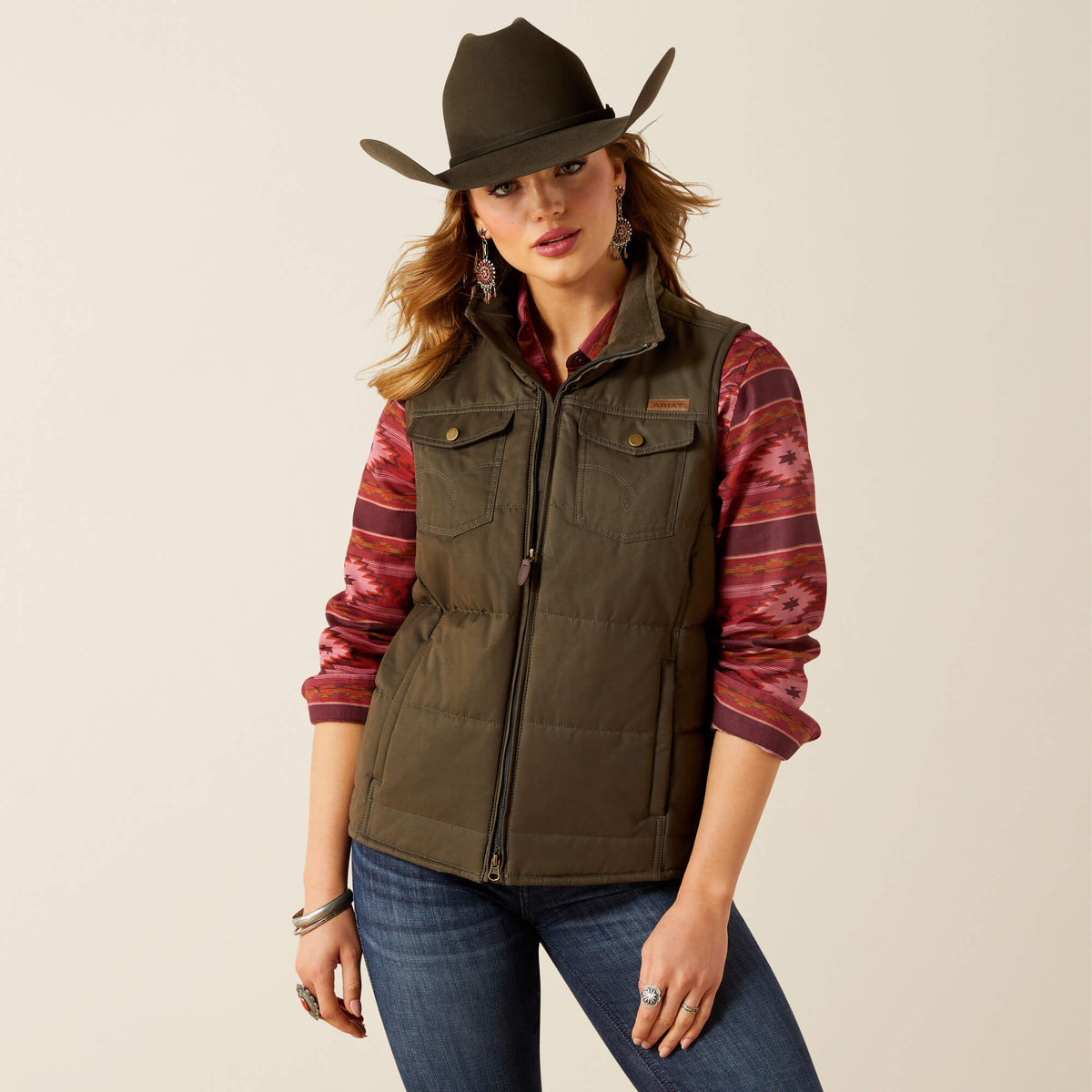 Ariat Grizzly Quilted Vest On Sale