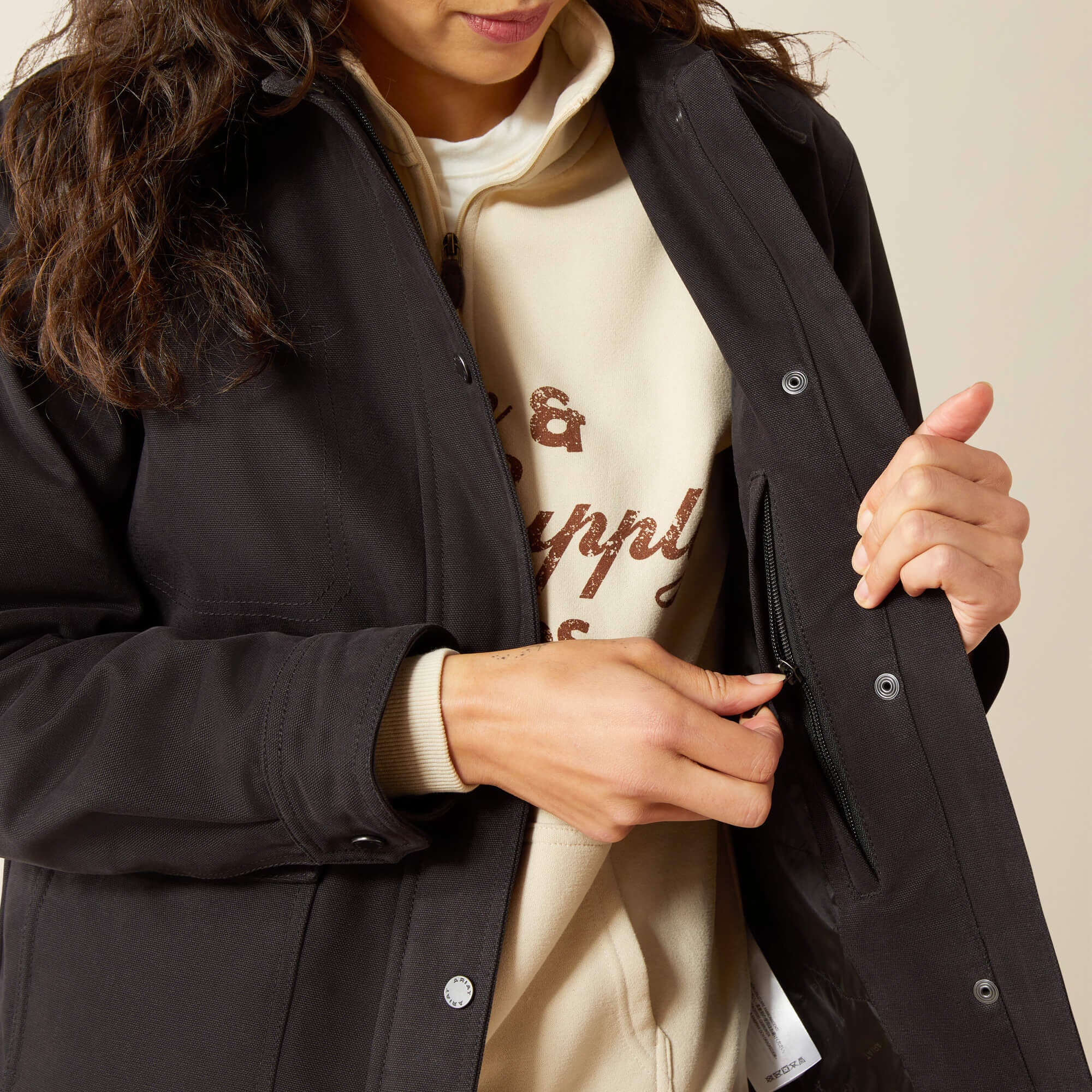 Ariat Western Canvas Chore Jacket On Sale