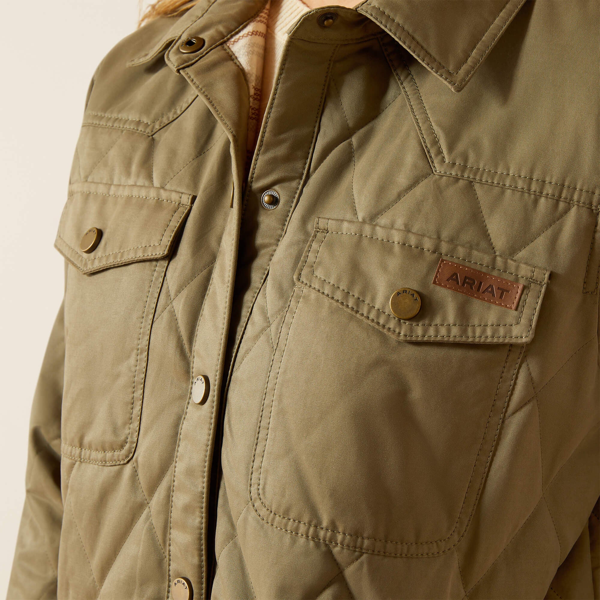 Ariat Grizzly Quilted Barn Jacket For Sale