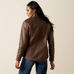 Ariat Ariat Logo Softshell Faux Leather Jacket Outlet
